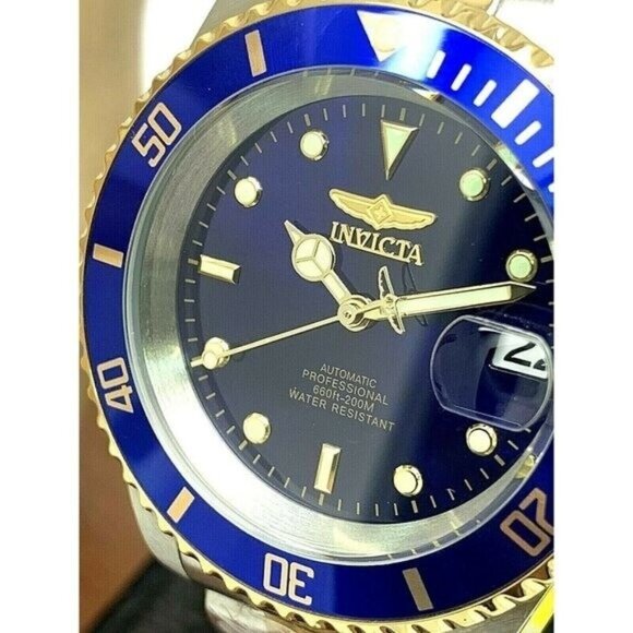 Invicta Men's Watch 8928OB Pro Diver Automatic Blue Dial Two Tone Steel 40mm - Picture 1 of 13